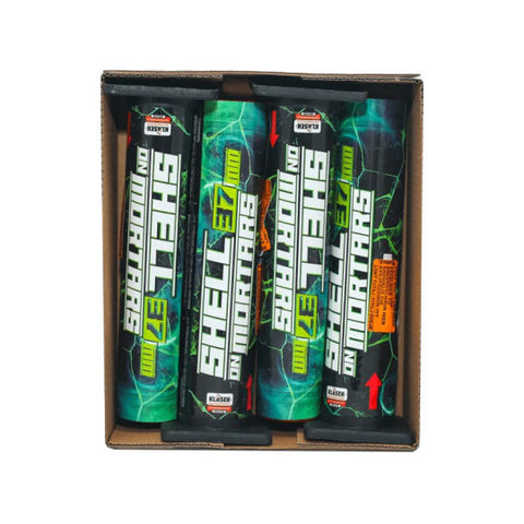 4 x Pyro mortier petard Shell 37 mm