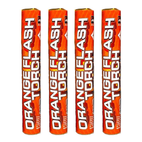 4 x Pyro torche strobo orange